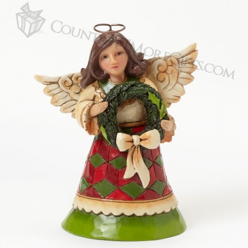 Mini
                                  Christmas Angel with Wreath