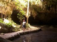 Kathy in the Chaak Tun cavern