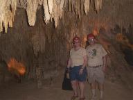 Kathy and Craig in the Chaak Tun cavern