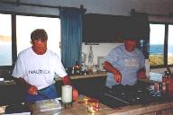 Dale and Craig cooking