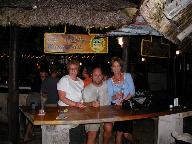 Kathy and Jule with Greg at Happy Hour