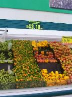 Habanero chiles for sale in the Chedraui store in Playa