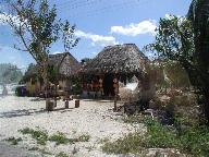 A small enterprise, selling Mayan goods to tourists