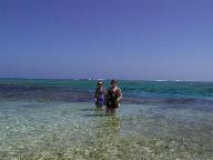 Jule and Kathy in front of Casa Cenote