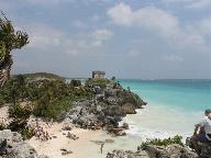 View north from Tulum ruins