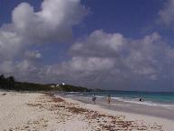 The beach south of Tulum ruins