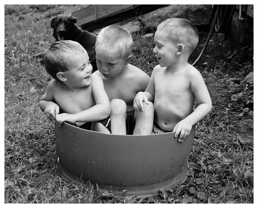 Three Men in a tub