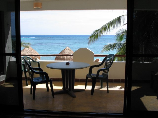 Balcony of the Reef condo unit D