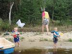 Merrick and cousin Jayden fishing