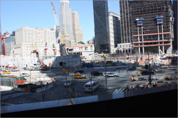 WTC Memorial - black field in back ground