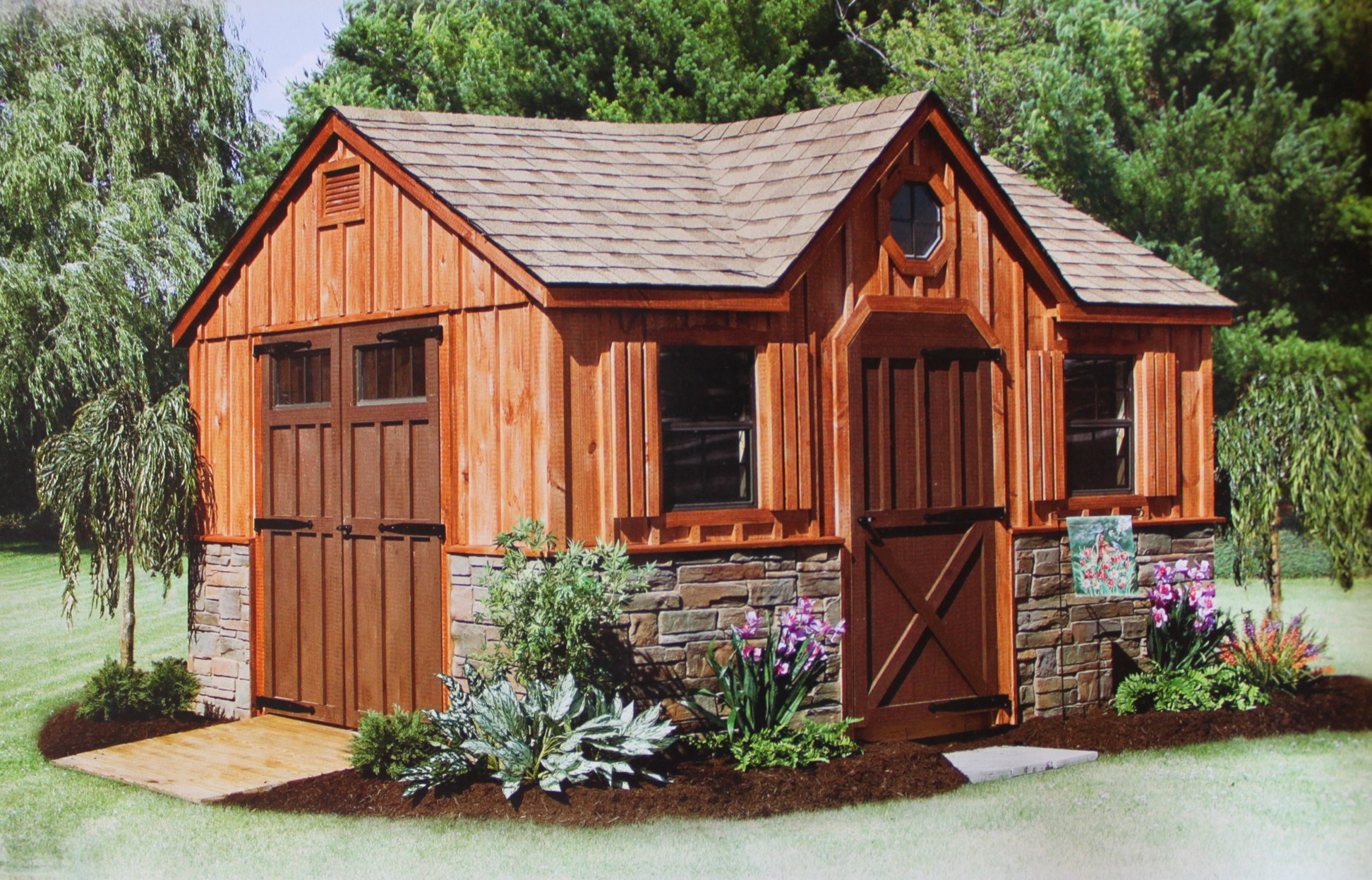 Storage Sheds, 1-2 Car Garages, Playhouses, Board and Batten Sheds, and