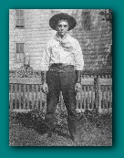 Charles J. Fuhs (c:1930) Cowboy wordrobe worn in early cowboy movies.  He was part of some movies because of his knowledge of horses.