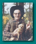 Charles J. Fuhs (1980) with pet dog