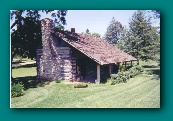 William K. Rouze Cabin in Iowa (photo 1990) Cabin is historical building.
