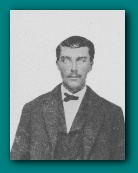 William Joseph Sarver (abt 1870) wedding photo; Father of Pauline (Sarver) Bridgham