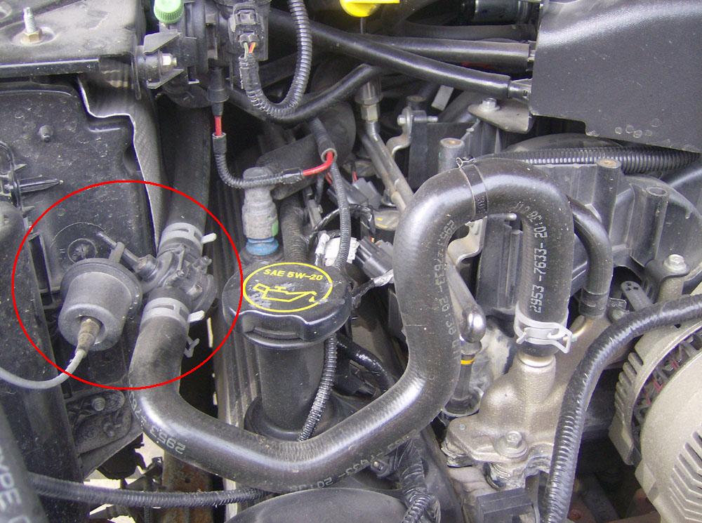 2001 Ford expedition heater control valve location #7