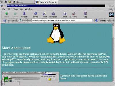 Netscape on Linux