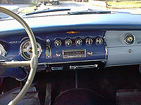 the center dash of the Chrysler