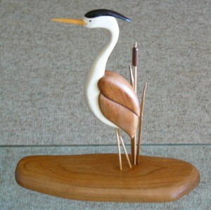 Heron Intarsia