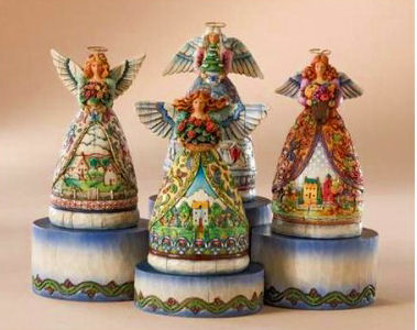 Mini 4 Seasons Angels on Display Base