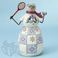 Servin' Up a Fun Season Tennis Snowman