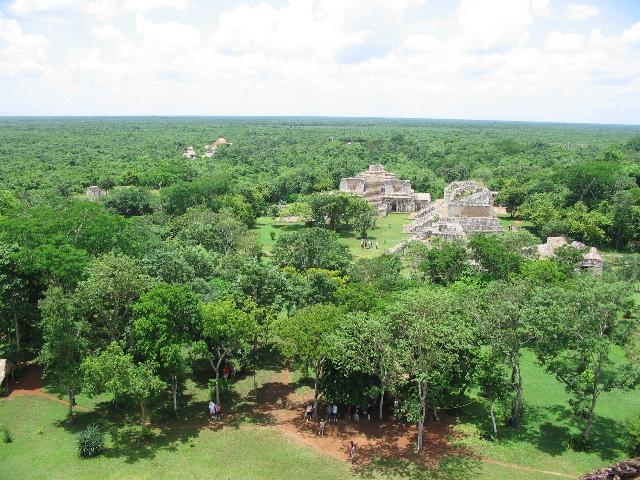 View from Structure 1, The Twins near the center