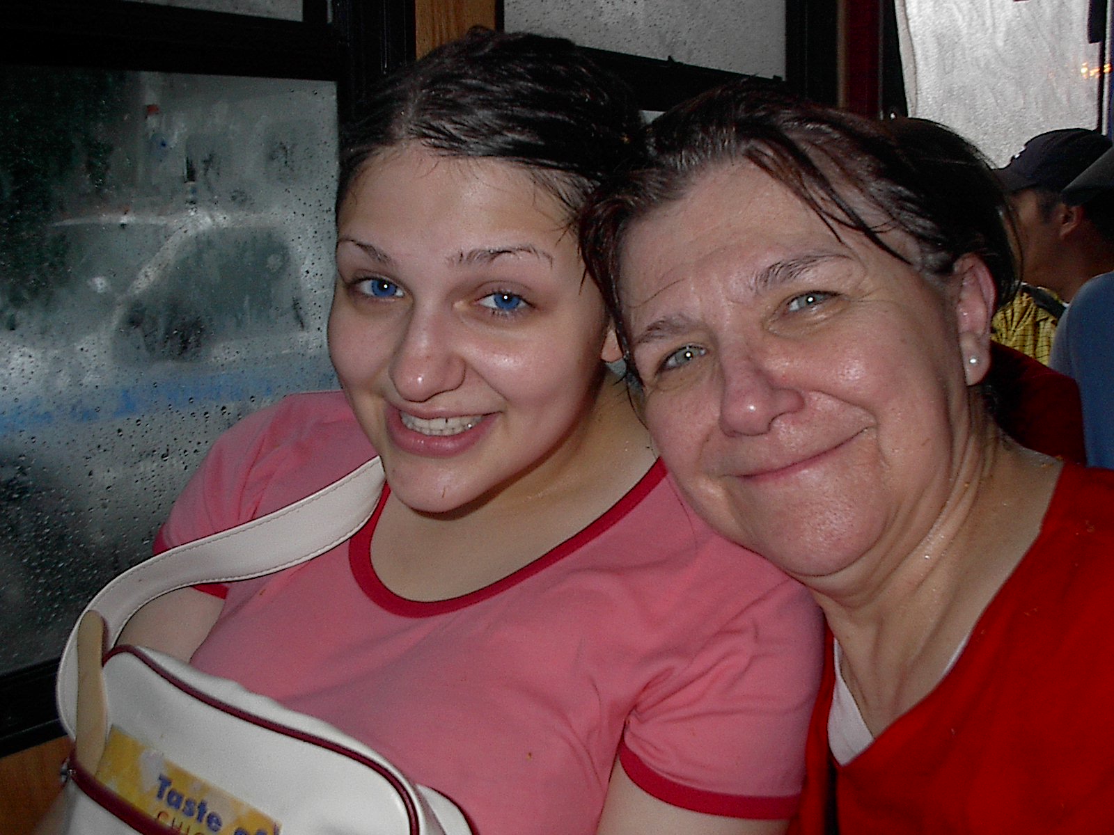 Mom and Amber all wet