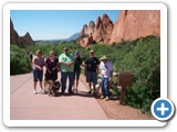 Everyone but gma at Garden of the Gods - including the grandpups