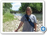 Royal Gorge - Angie at the river