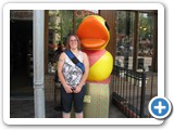 Angie at the ducky store in Manitou 