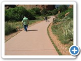 Vic walked a little of Garden of the Gods with the grandpup