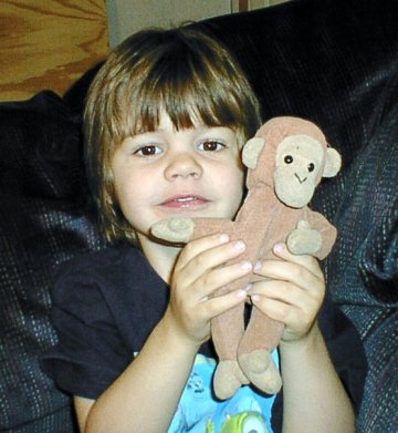 Logan and monkey